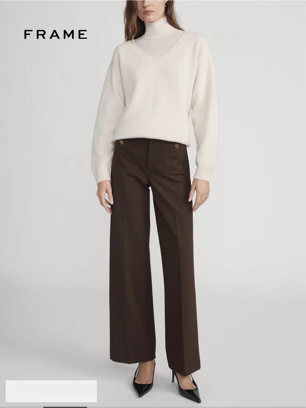 Frame Slim Palazzo Trouser sz 6
